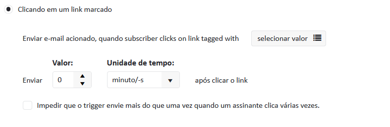 Trigger link tag